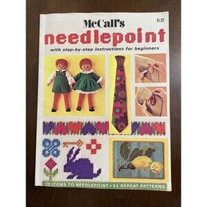 McCall’s Needlepoint step-by-step instructions for beginners 1972